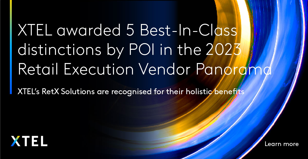 XTEL awarded 5 Best-In-Class distinctions by POI in the 2023 Retail Execution Vendor Panorama